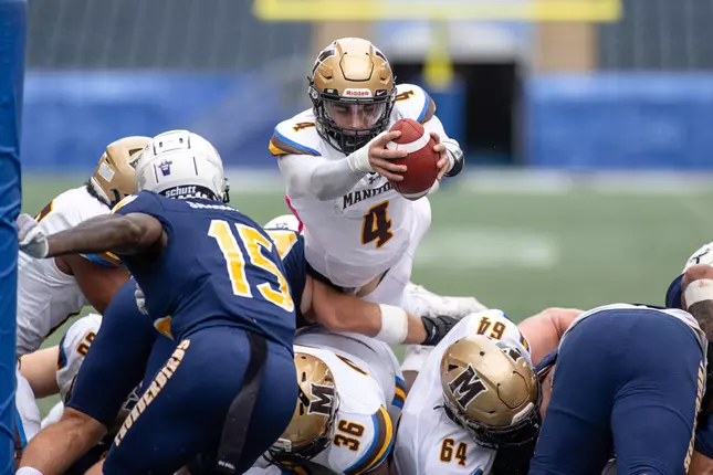 Bisons steal one from UBC 35-31 in wild back and forth battle at home