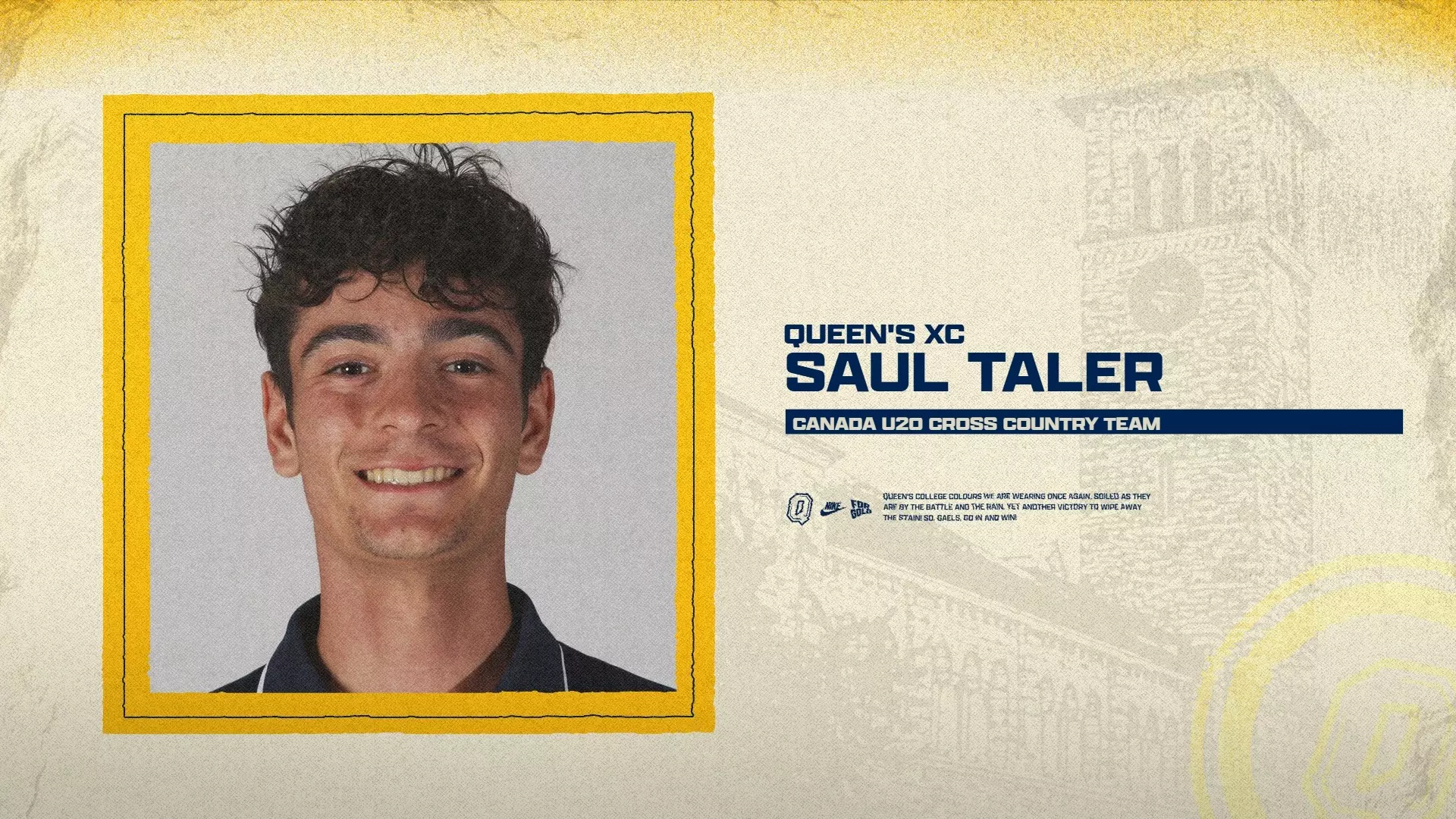 Queen’s Cross Country & Distance Track’s Saul Taler makes Canada’s U20 national team